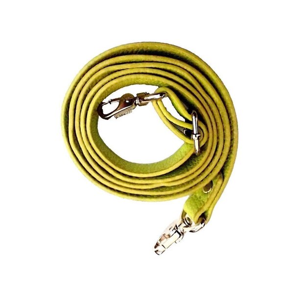 Jewell by Thirty-One Small Citrus Lime Pebbled Double Bag Crossbody Purse - Picture 4 of 9